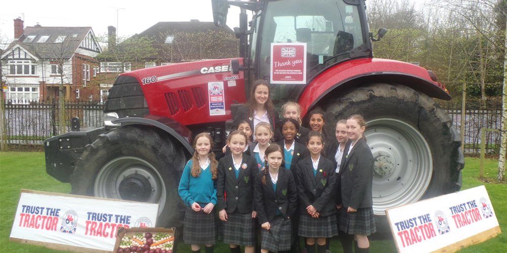 BGS Head Girl Raises Awareness with Tractor Ride