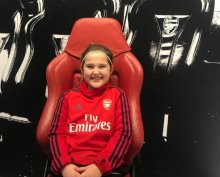 Darcey represents Arsenal