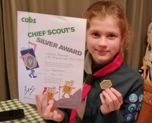 Sophia’s Silver Scout Award