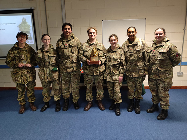 Cadets Lift Intelligence Corps Trophy