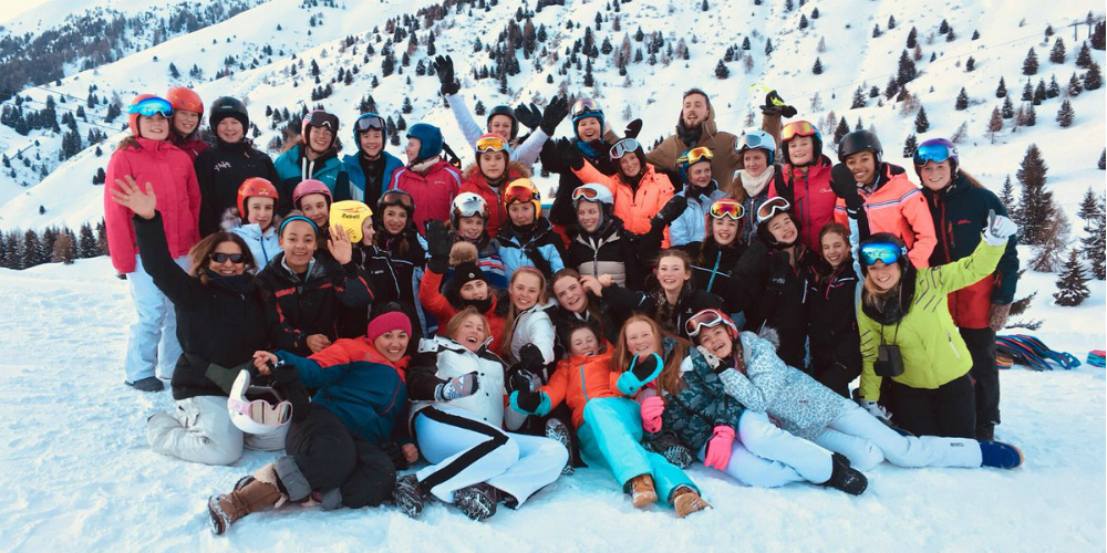 Skiers Hit the Slopes in Italy